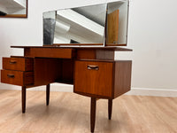 Mid Century Triple Mirror Vanity by G Plan