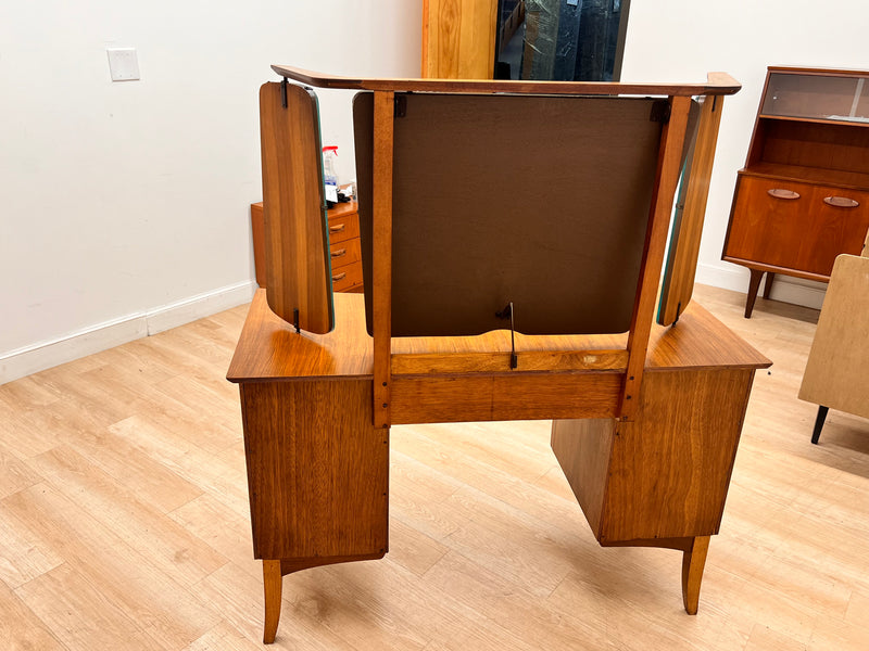 Mid Century Triple Mirror Vanity by Wrighton Furniture