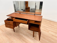 Mid Century Triple Mirror Vanity by G Plan