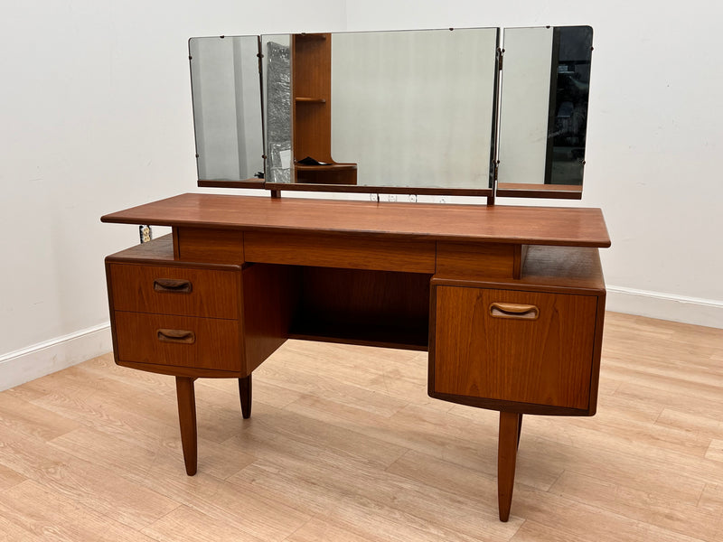 Mid Century Triple Mirror Vanity by G Plan