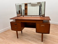 Mid Century Triple Mirror Vanity by G Plan