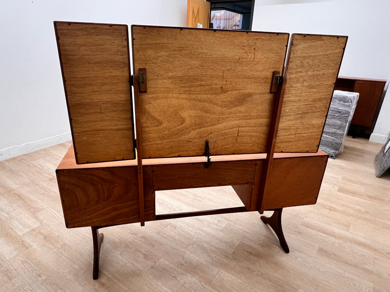 Mid Century Triple Mirror Vanity by G Plan