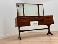 Mid Century Triple Mirror Vanity by G Plan