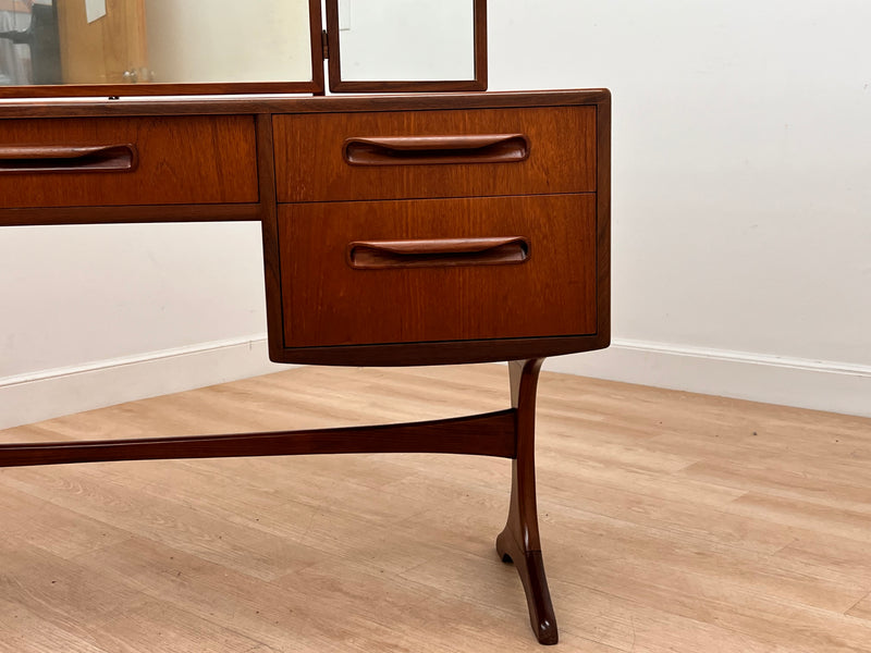 Mid Century Triple Mirror Vanity by G Plan