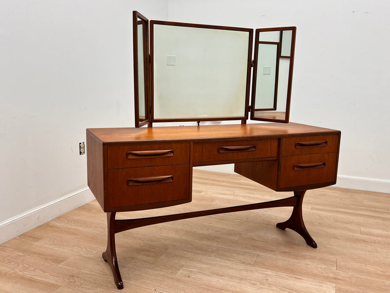 Mid Century Triple Mirror Vanity by G Plan