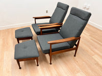 Lounge chairs and ottoman set