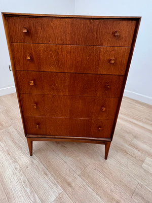 Mid Century Tall boy Dresser