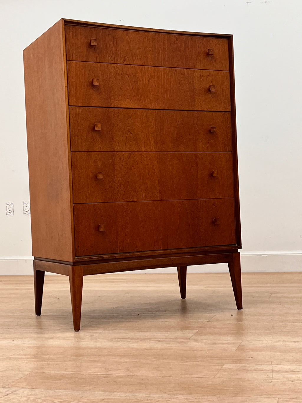 Mid Century Tall boy Dresser