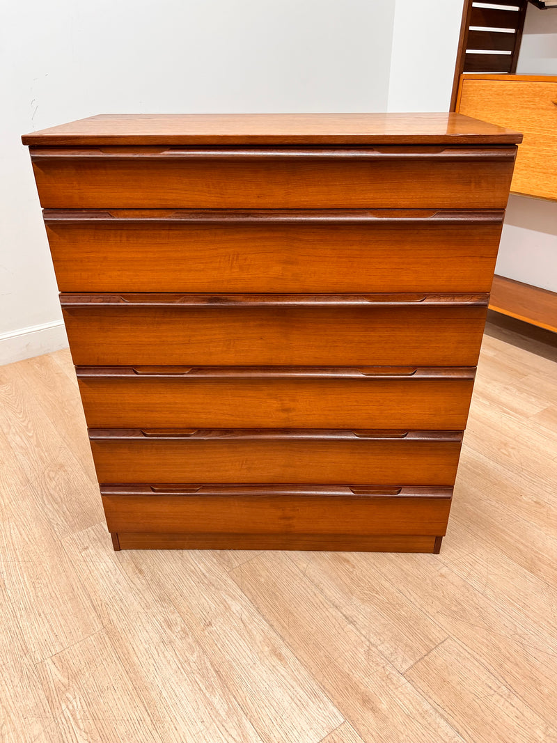 Mid Century Tall boy Dresser