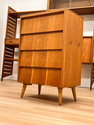 Mid Century Maple Drawer set by Avalon Furniture..