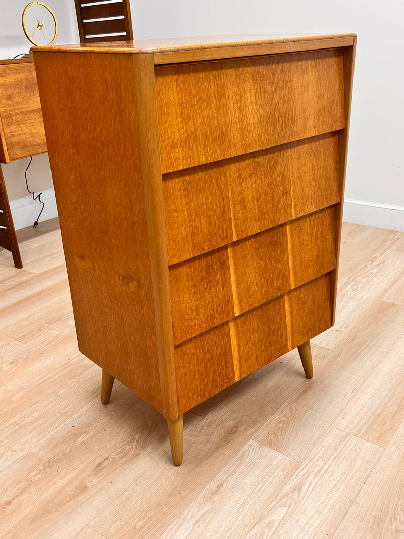 Mid Century Maple Drawer set by Avalon Furniture..